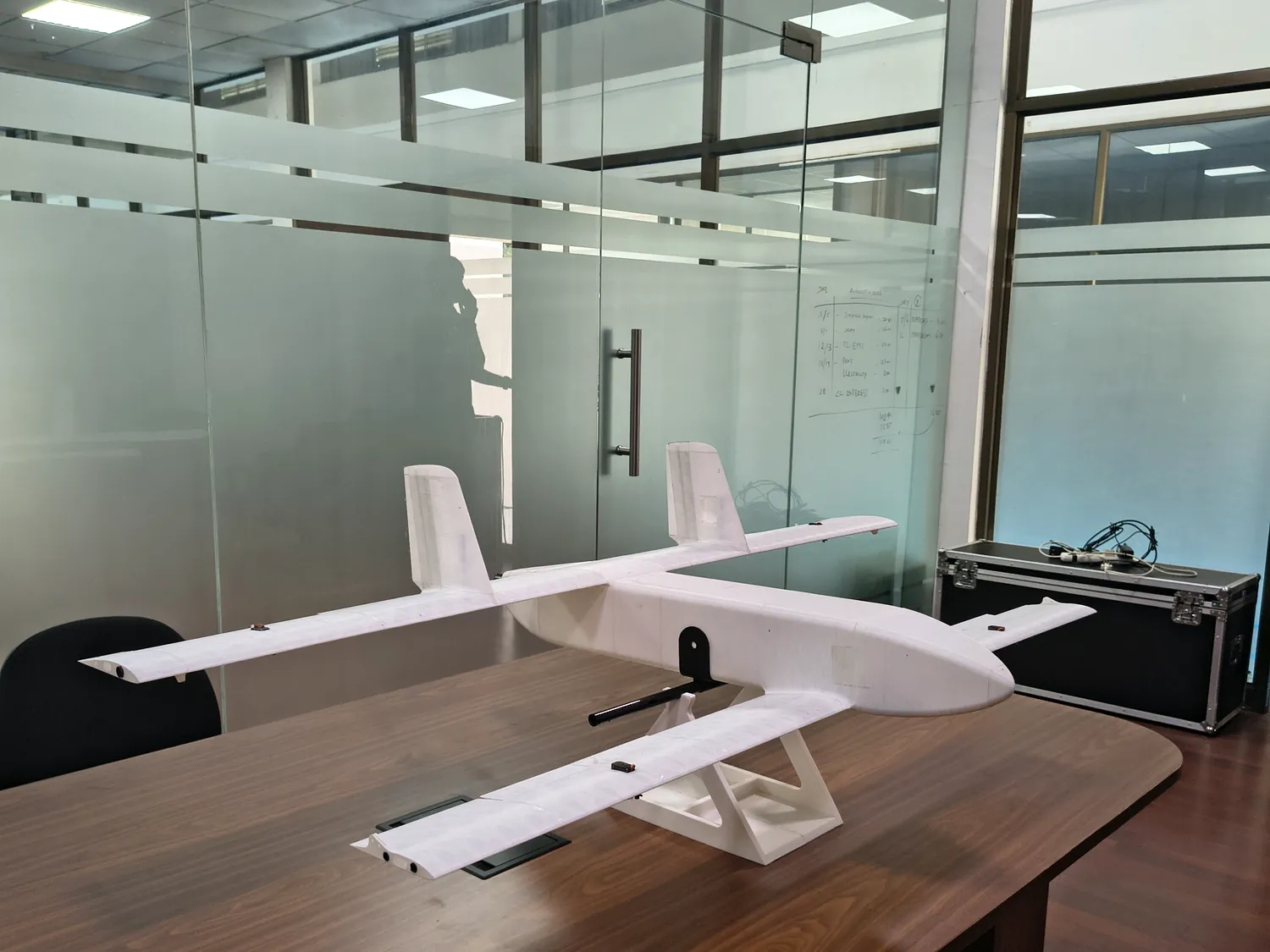 Assembly check &mdash; Airframe laid out before integration