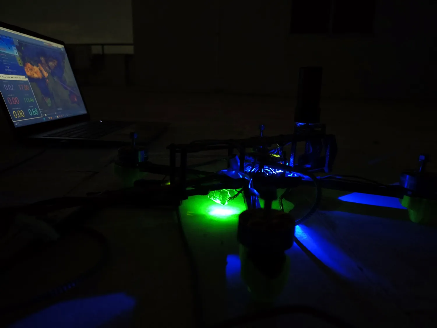 Avionics bench &mdash; Power, lighting and controller checks after hours