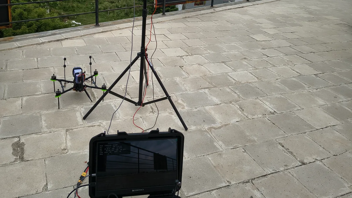 Ground station on the pad